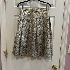 Elegant Snake Print Skirt